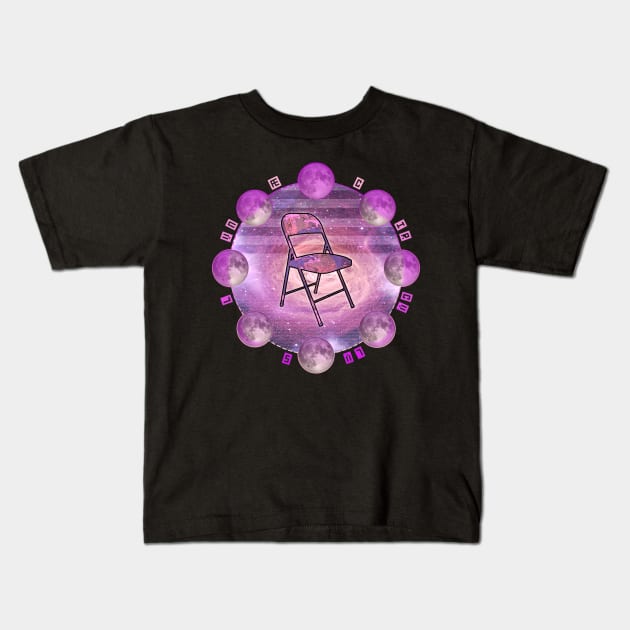 Lunar Phases - ChairDrobe Space Kids T-Shirt by Chair